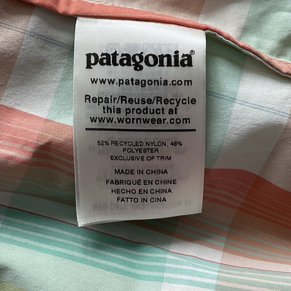 Patagonia Women's Long-Sleeved Sun Stretch Shirt Plaid, size M - Picture 10 of 15